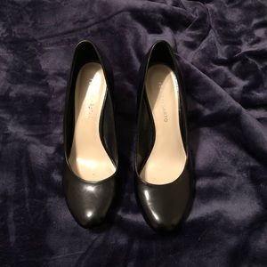 Franco Sarto Black Wedge Heels Size 9